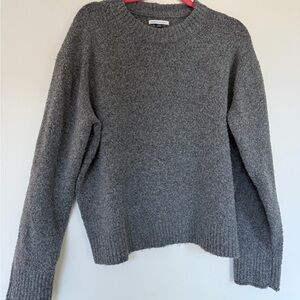 American Eagle Outfitters Charcoal Crew Neck Sweater